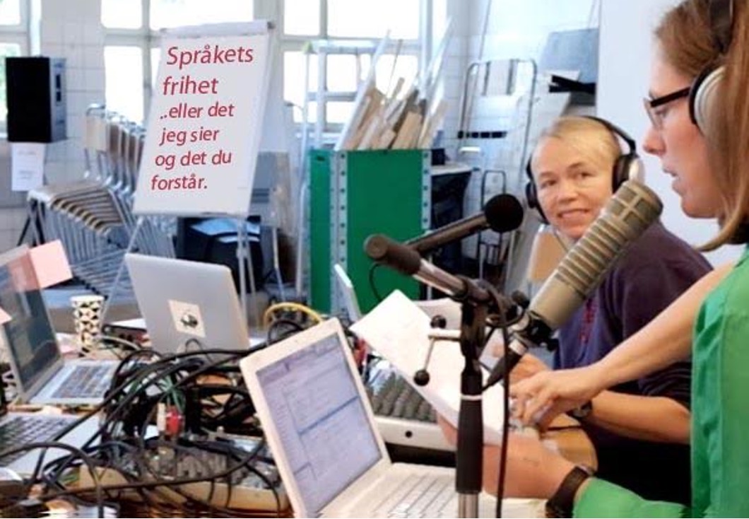 Podcast verksted med Søssa Jørgensen ogYngvild Færøy