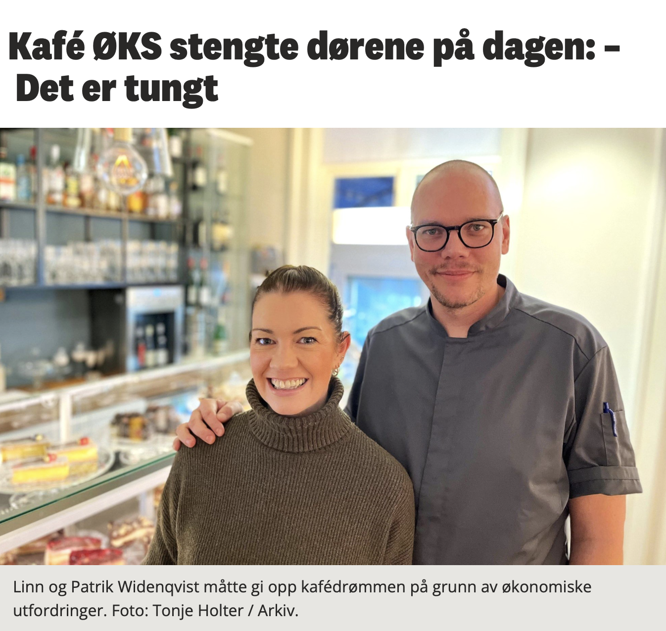 Skjermdump fra Fredrikstad Blad.no