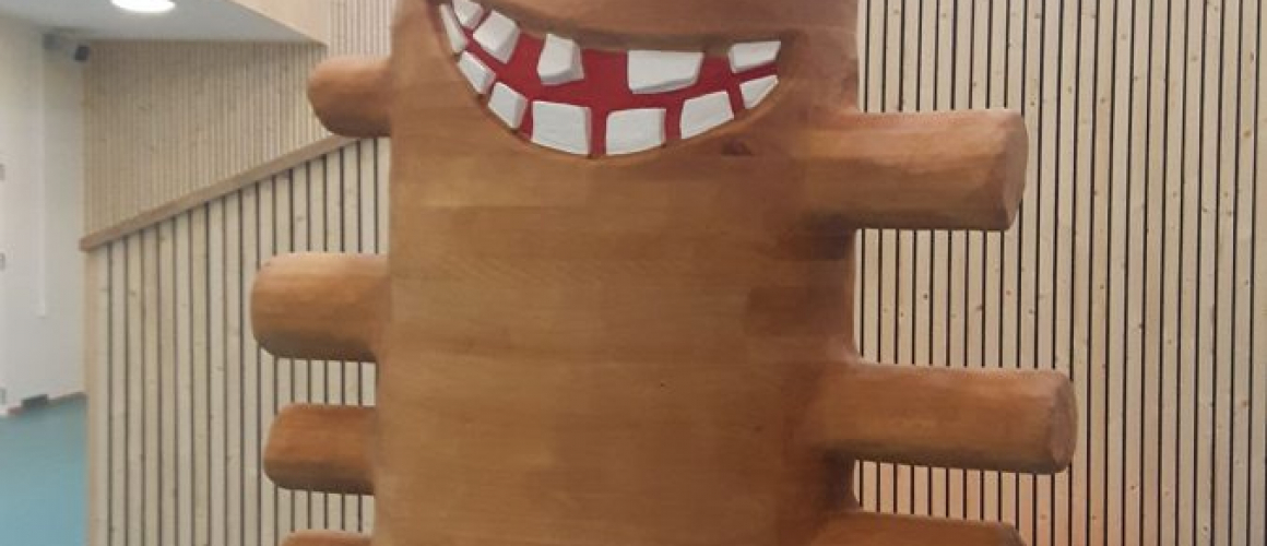 Linus den store av Ellen K. Solberg på Spetalen skole, Råde, 2018